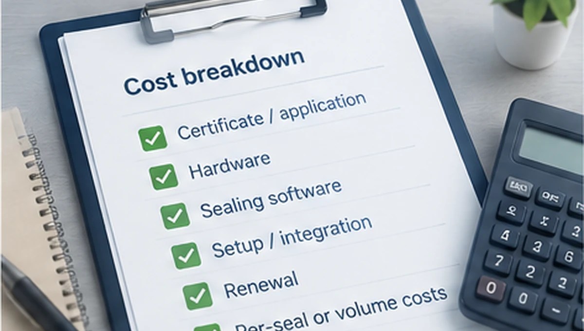 Detailed comparison of organisation verification costs